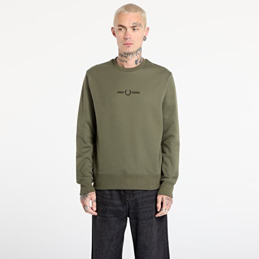 Sweatshirt FRED PERRY Embroidered Sweatshirt Laurel W Grn