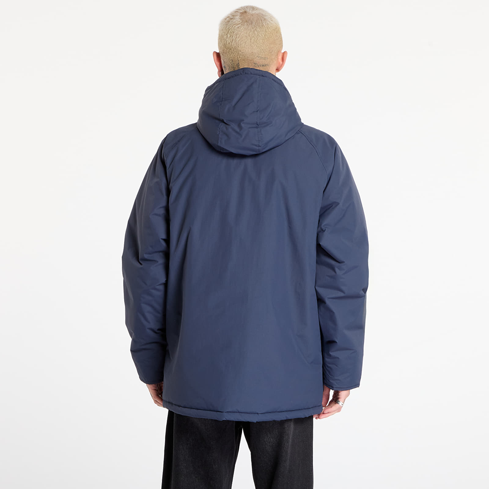 Pánské péřové bundy FRED PERRY Padded Zip Through Jacket Dark Airforce