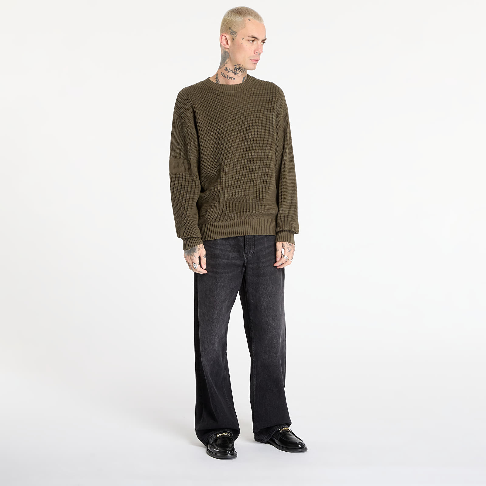 Gensere for menn Daily Paper Band Knit Sweater UNISEX Rosin Green