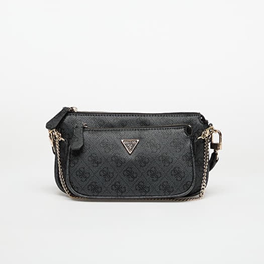 Taška GUESS  Noelle Ii Dbl Pouch Crossbody Coal Logo