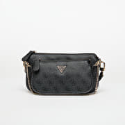 GUESS Noelle II Double Pouch Crossbody Coal Logo