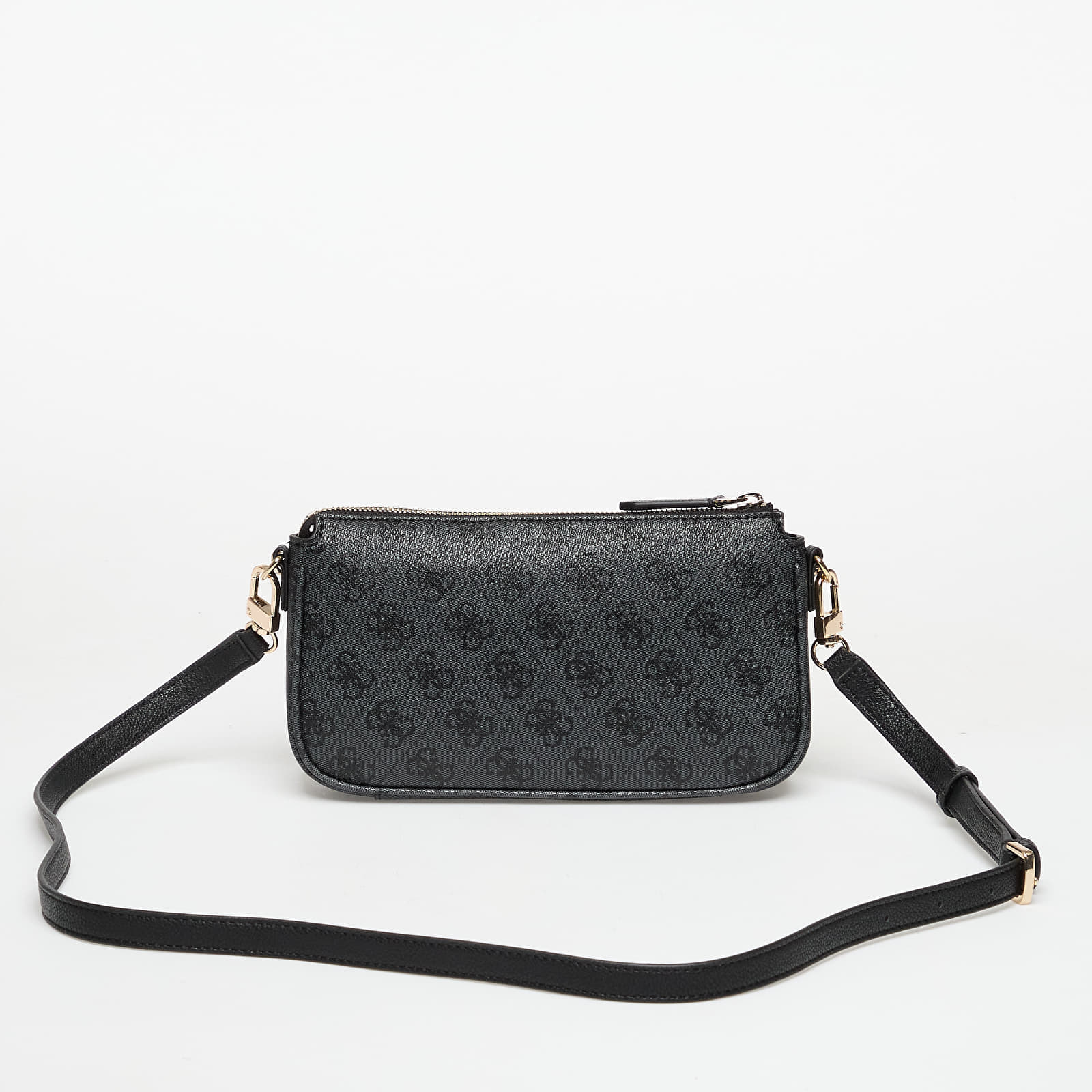 Τσάντα GUESS Noelle II Double Pouch Crossbody Coal Logo Universal
