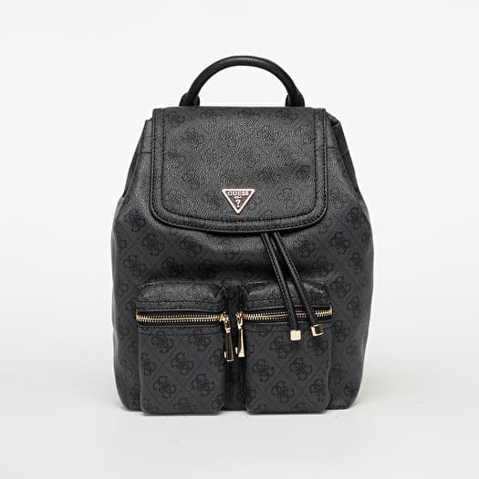 Batoh GUESS  Manhattan Ii Flap Backpack Coal Logo