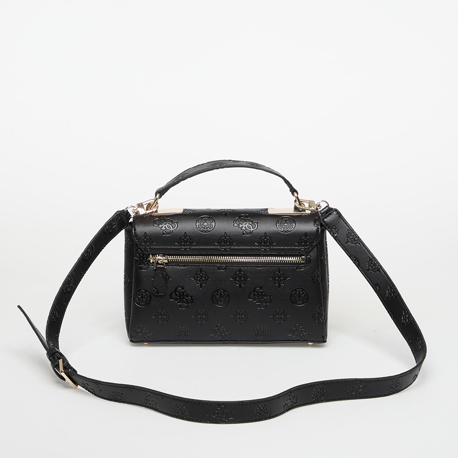 Skuldervesker GUESS  Tisha Top Handle Flap Black Logo