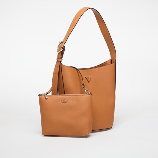 Guess MERIDIAN II GIRLFRIEND SATCHEL Cognac - Fast delivery | Europe ! - Bags Handbags Women 132,00