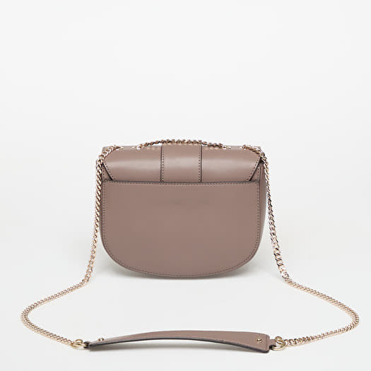 GUESS Women's Adam Convertible Crossbody Flap Bag - Quilted PU, Taupe, Gold Hardware, Adjustable Chain Strap