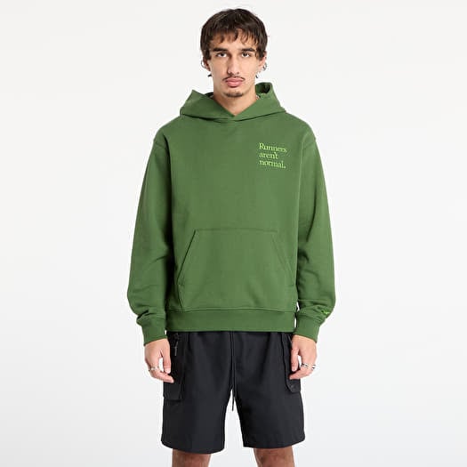 Sweatshirt New Balance Athletics Runners Arent Normal Hoodie Dark Alpine Green