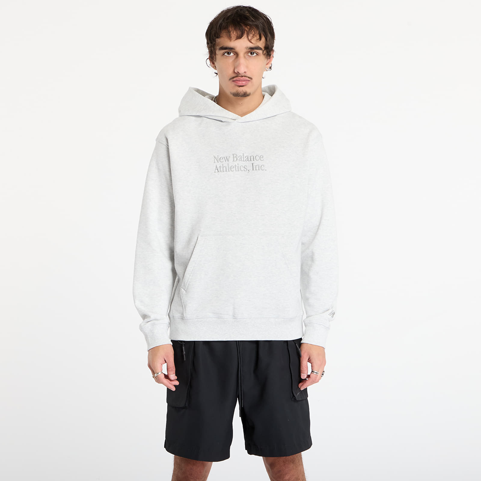 Gensere for menn New Balance Athletics Classics Hoodie Ash Heather