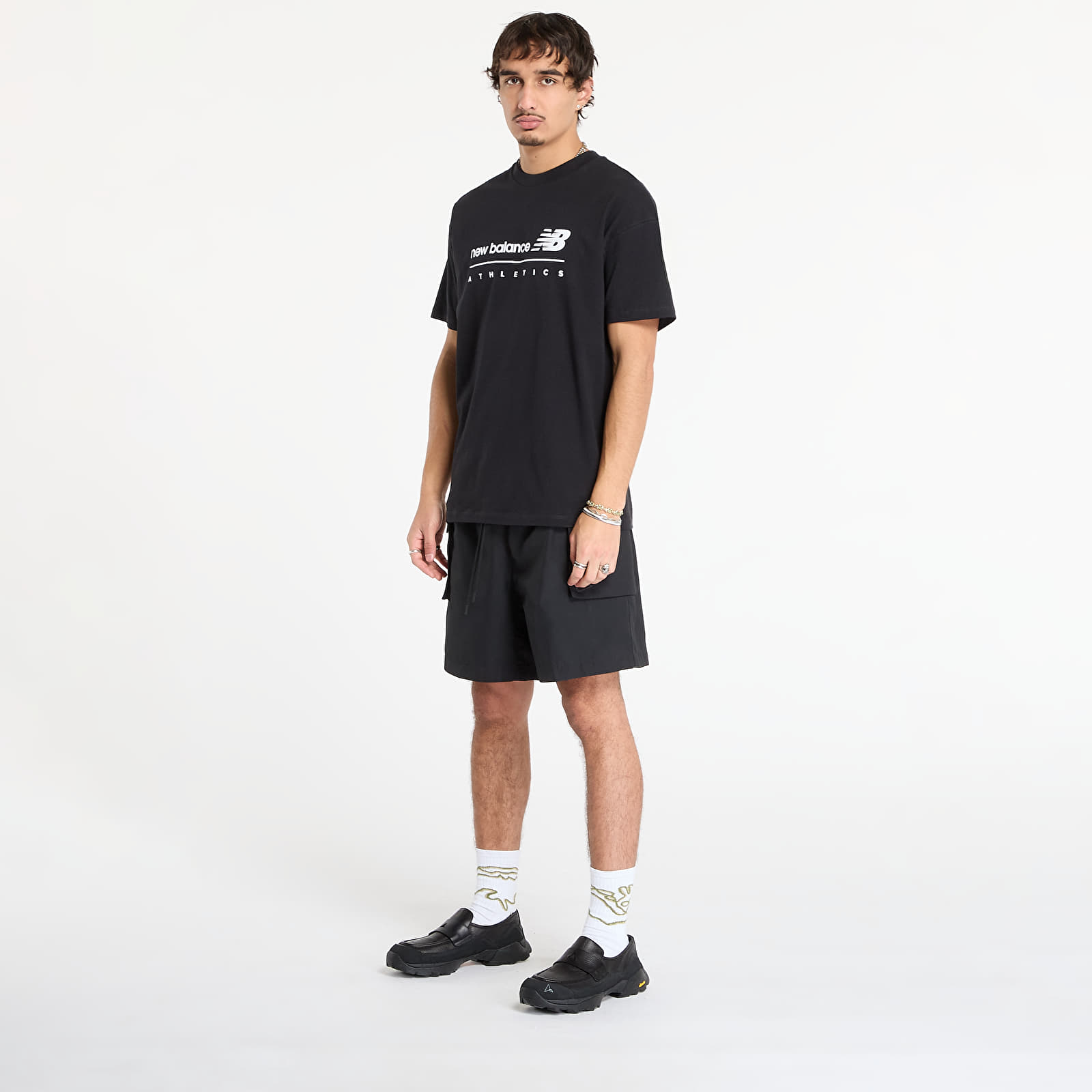 Pánská trička New Balance Linear Graphic T-Shirt Black