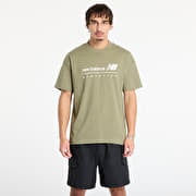 New Balance Linear Graphic T-Shirt Dark Olive