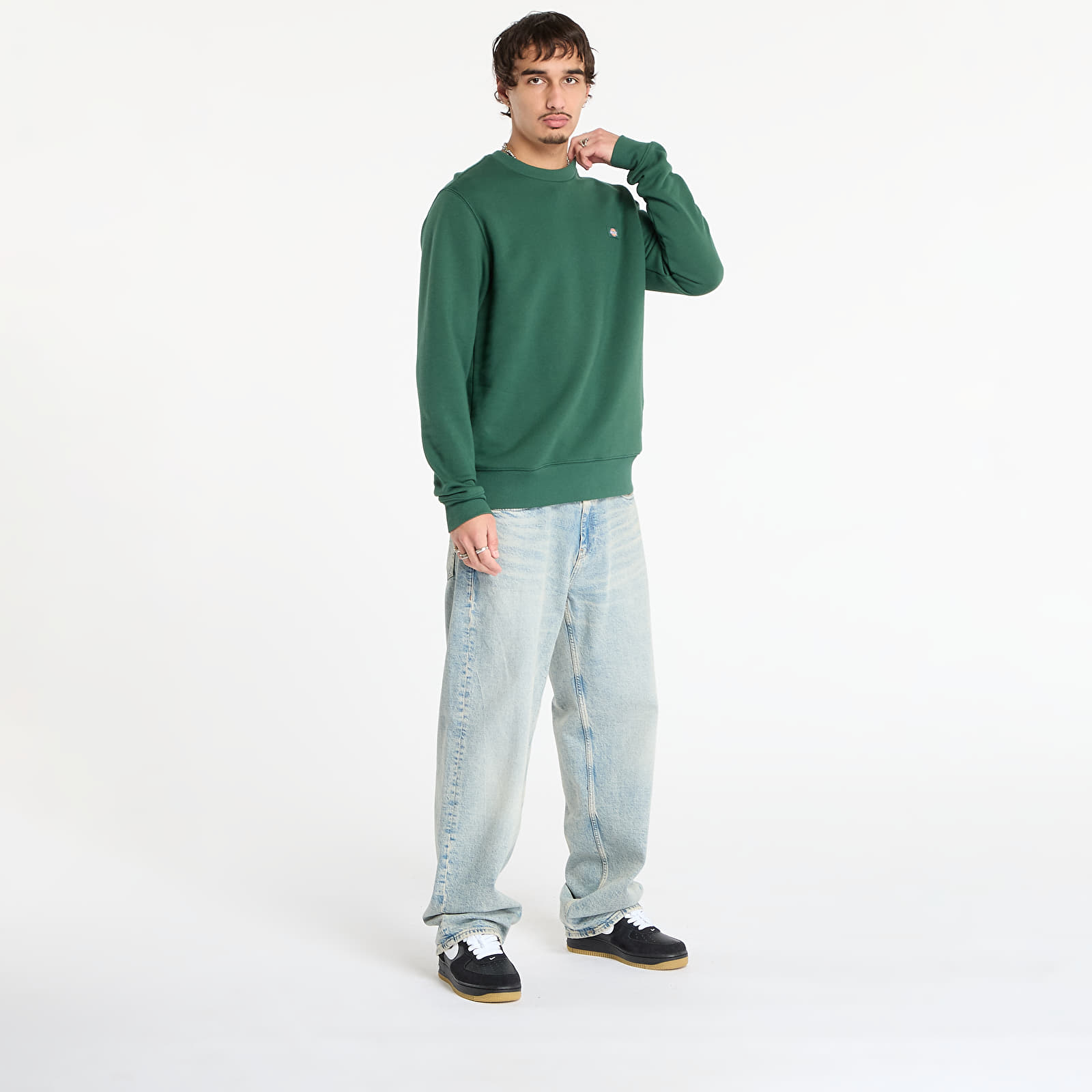 Vīriešu džemperi Dickies Oakport Sweatshirt Pine Needle Green