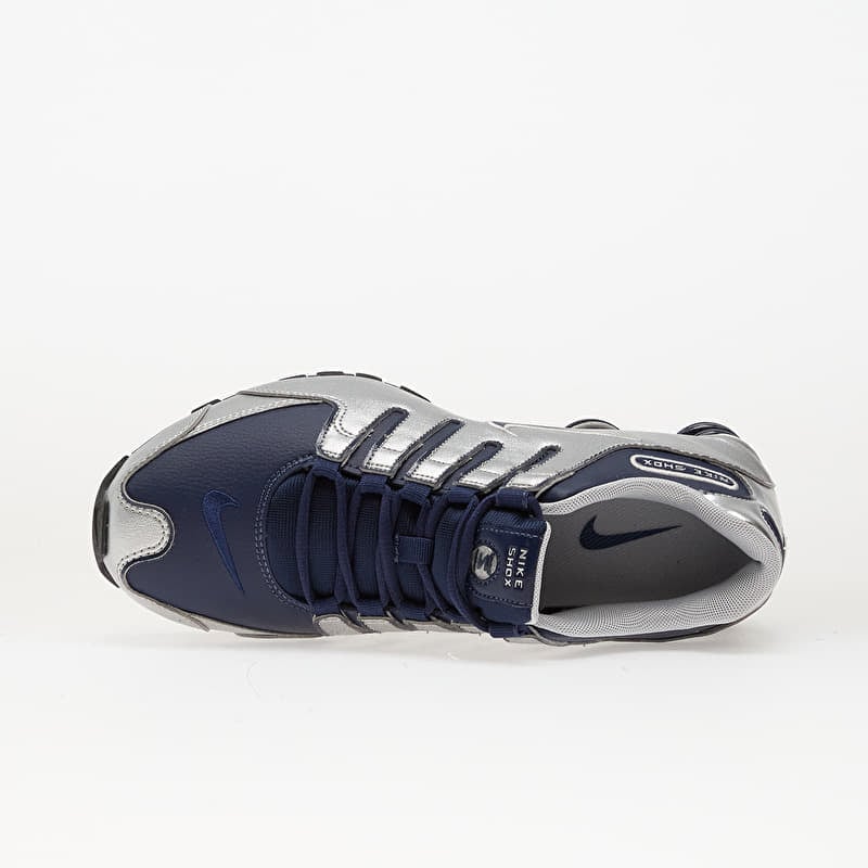 Nike Shox NZ Midnight Navy/ Black-Metallic Silver | Queens