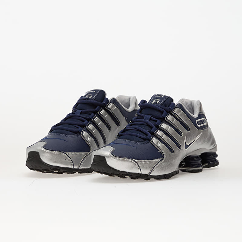 NIKE SHOX ネイビー/シルバー Nike Shox NZ Midnight Navy/ Black-Metallic Silver | Queens