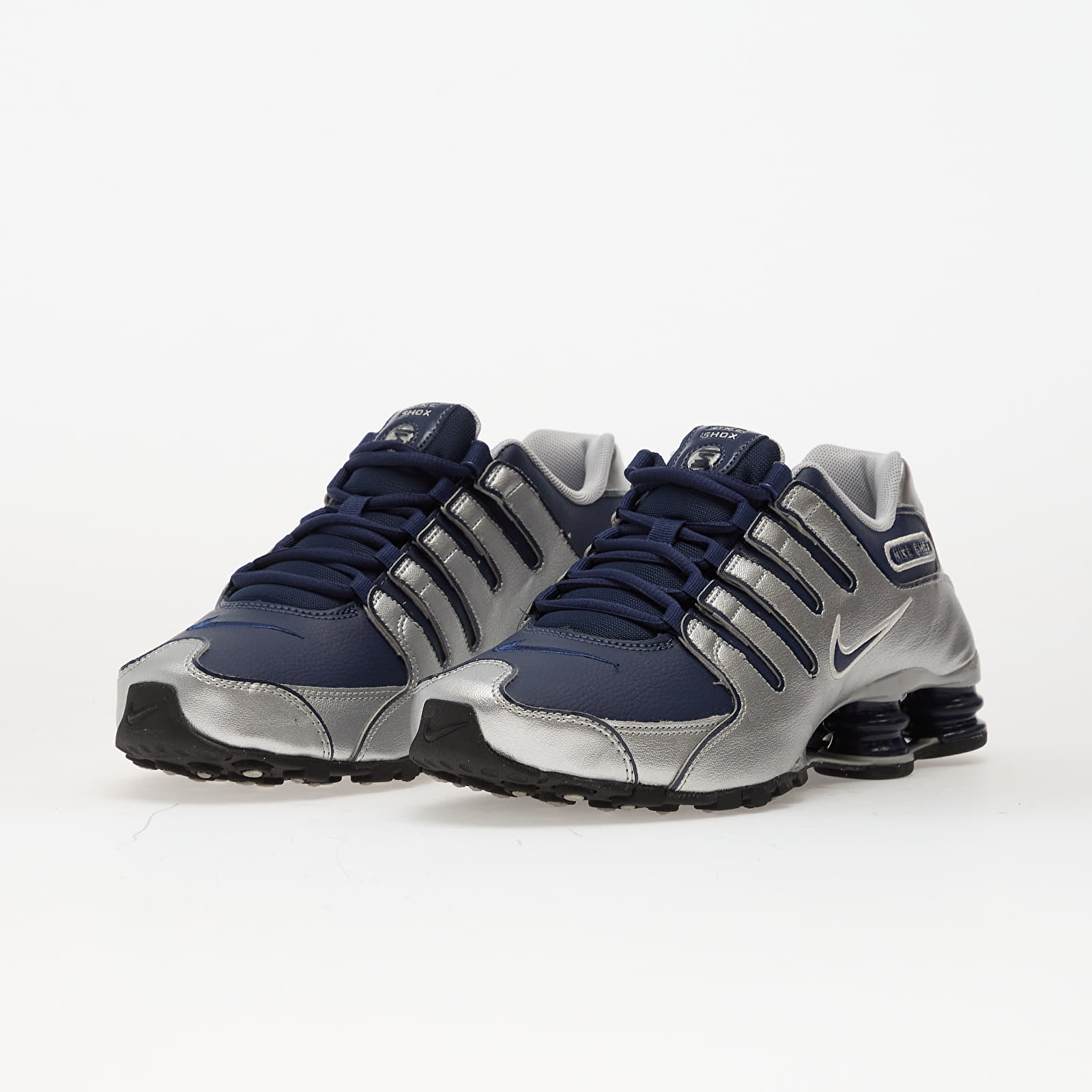 Vīriešu čības un apavi Nike Shox NZ Midnight Navy/ Black-Metallic Silver