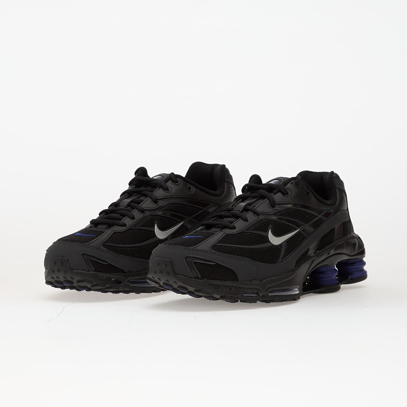 Vīriešu čības un apavi Nike Shox Ride 2 Black/ Metallic Silver-Deep Royal Blue