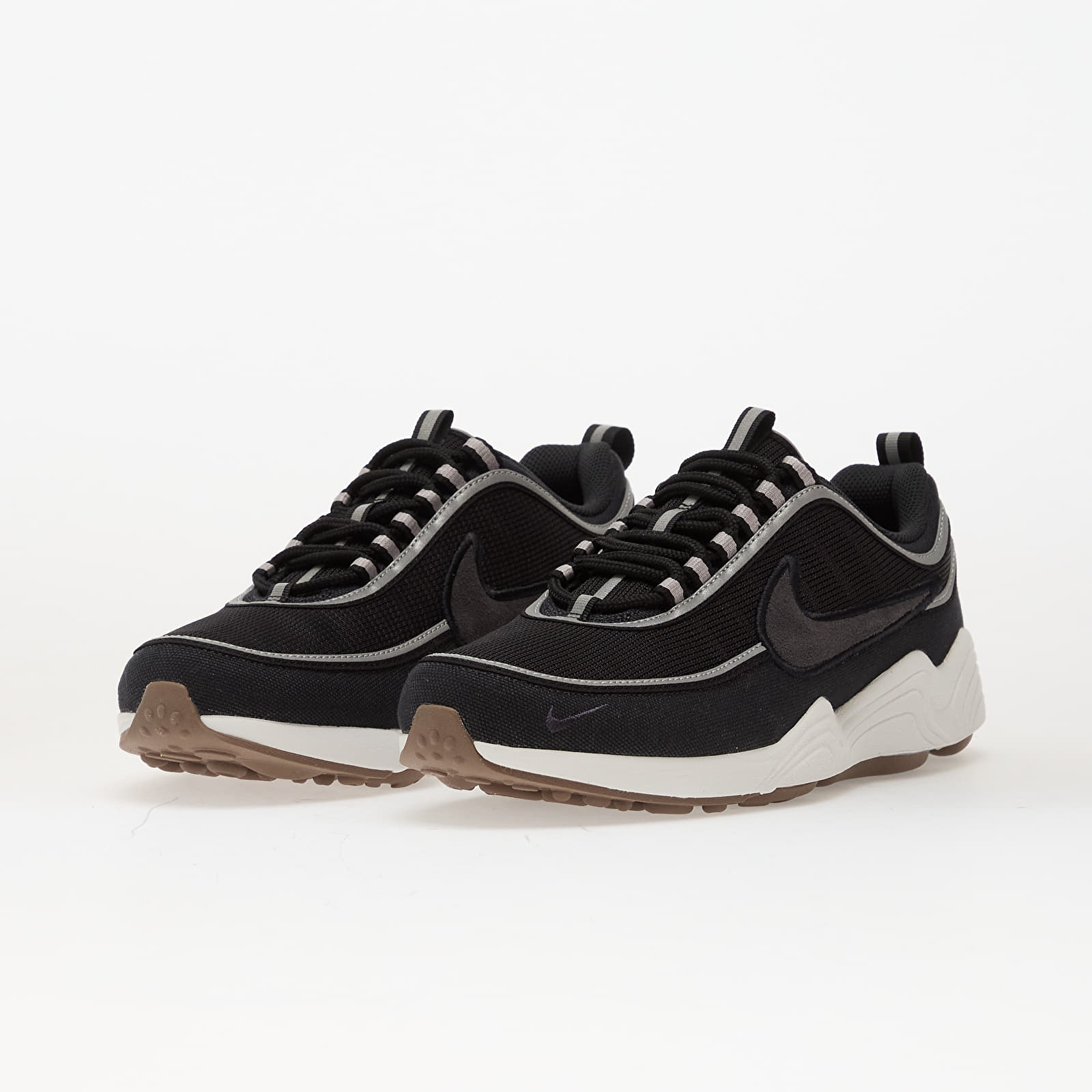 Vīriešu čības un apavi Nike Air Zoom Spiridon Off Noir/ Off Noir-Black-Cave Purple