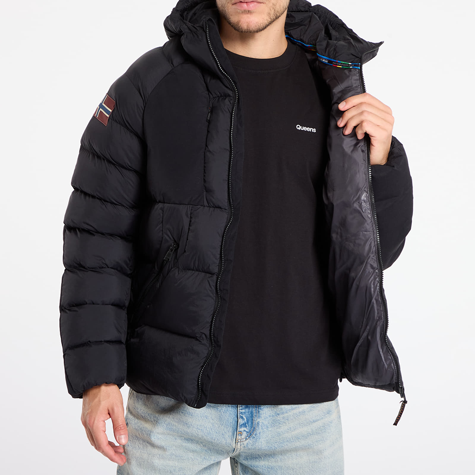 Jackets Napapijri A-Moesa Puf Black