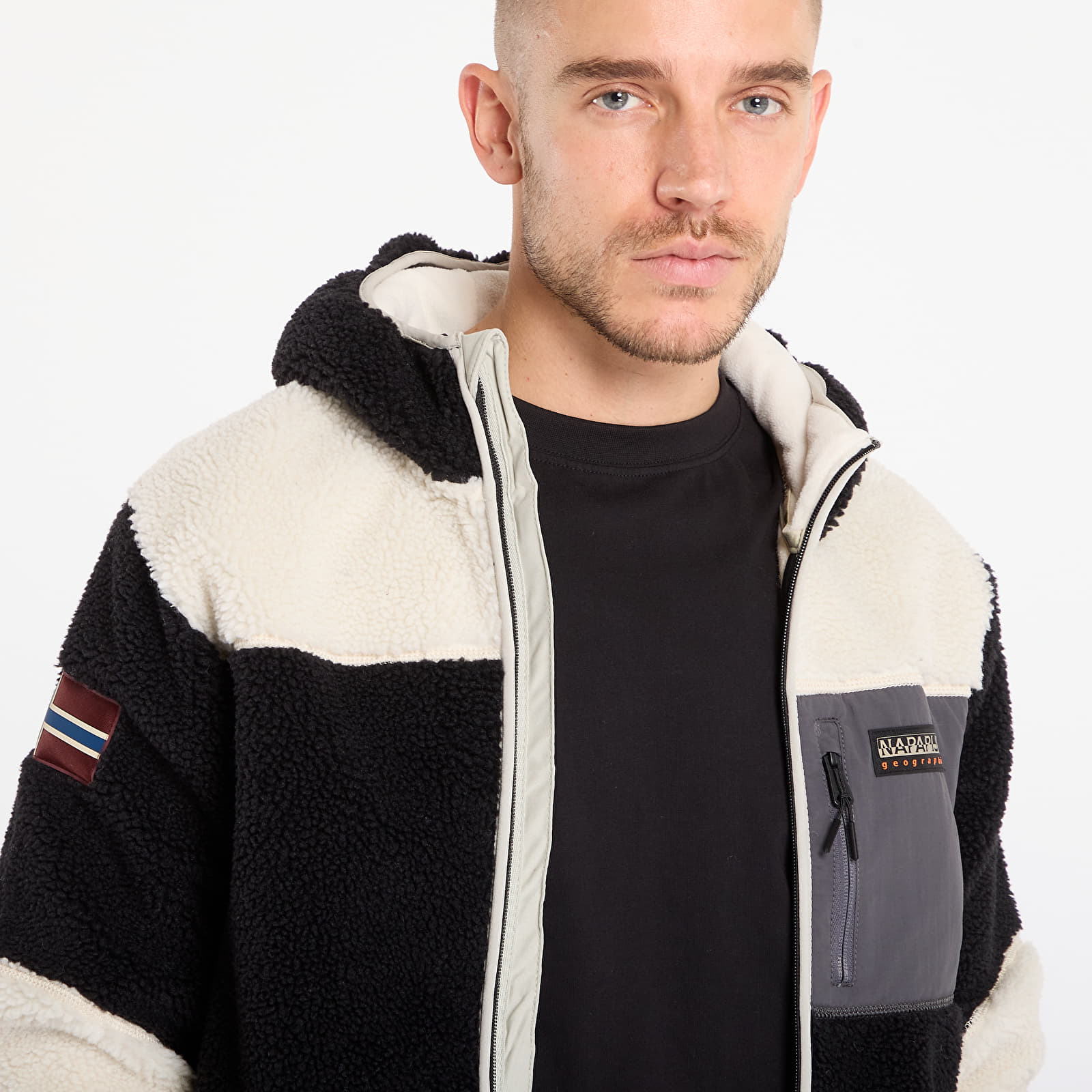 Jackets Napapijri Yupik Fzh 3 Cream/ Black