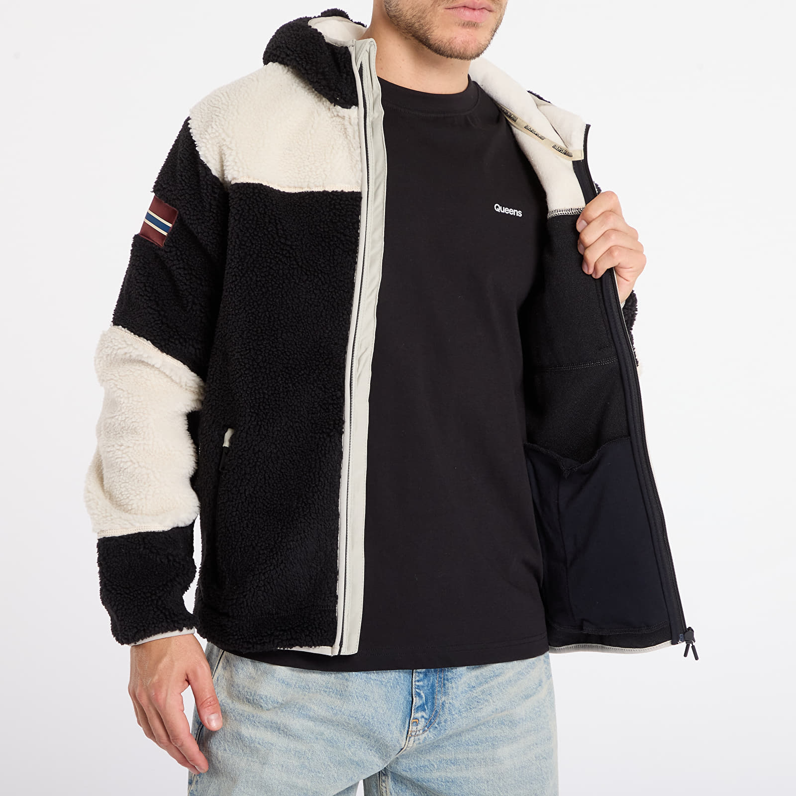 Jackets Napapijri Yupik Fzh 3 Cream/ Black