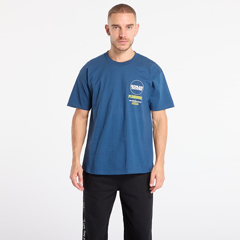 Tričko PLEASURES Turntable T-Shirt Blue