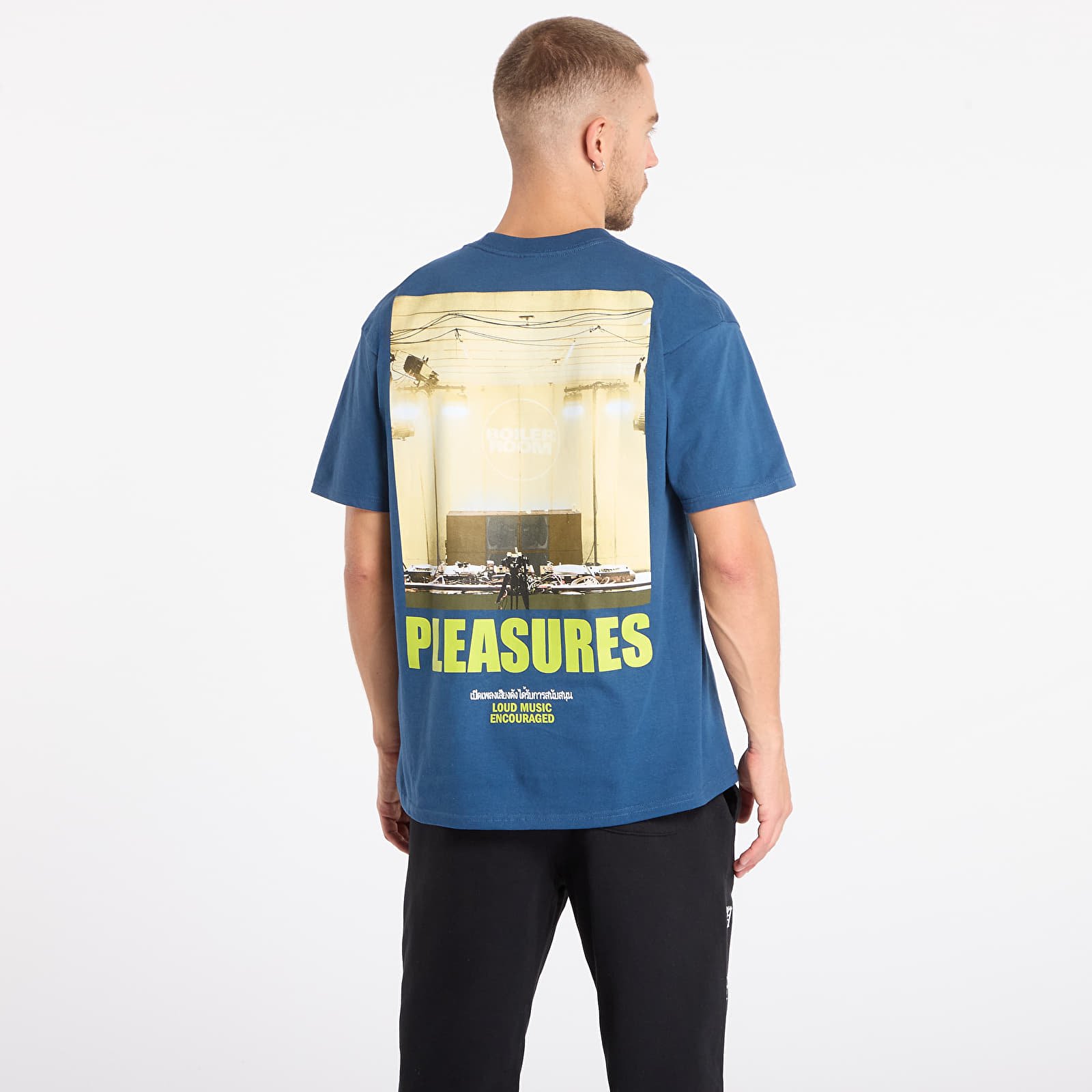 T-shirts PLEASURES Turntable T-Shirt Blue