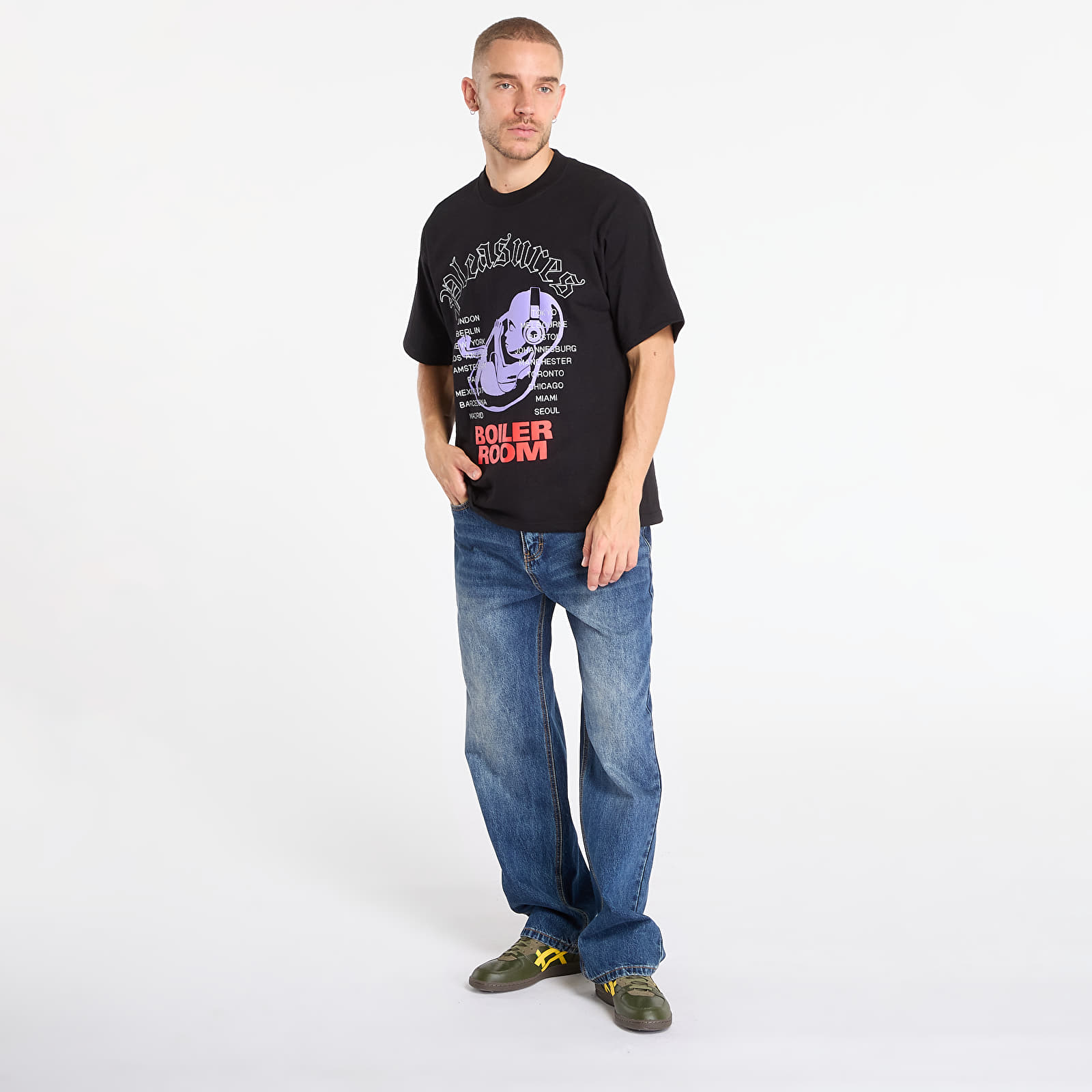 T-shirts PLEASURES Headphone T-Shirt Black