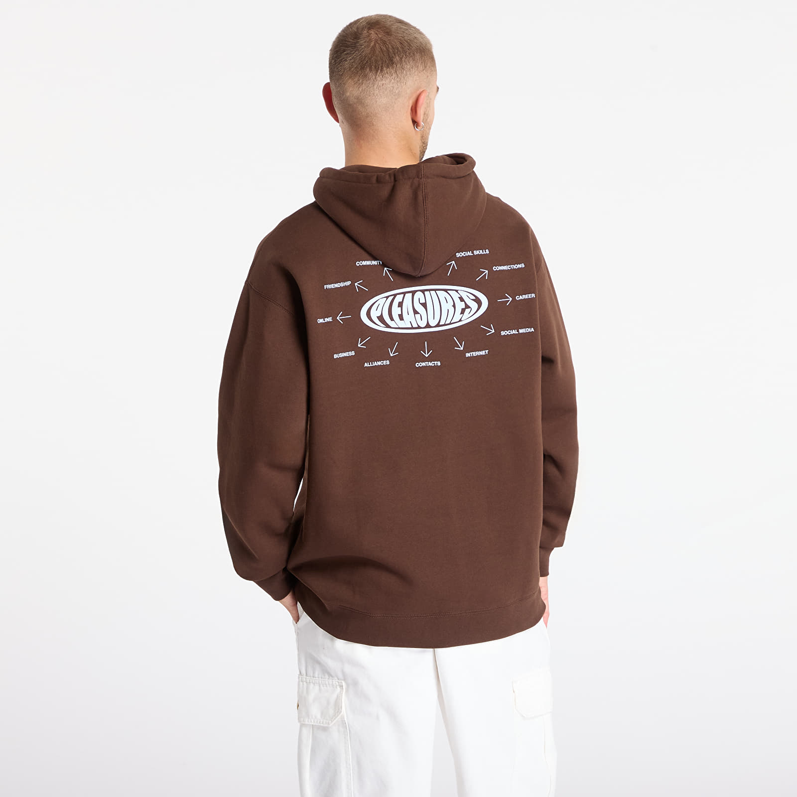 Hoodies and sweatshirts  PLEASURES Overview Hoodie Brown