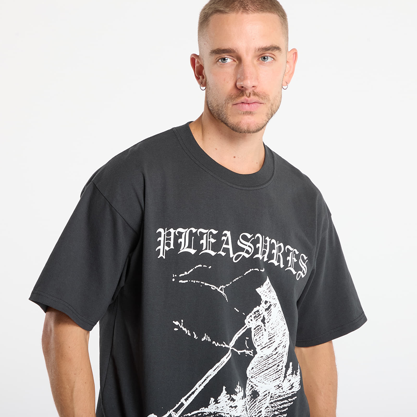 T-shirts PLEASURES Pipe T-Shirt Vintage Black