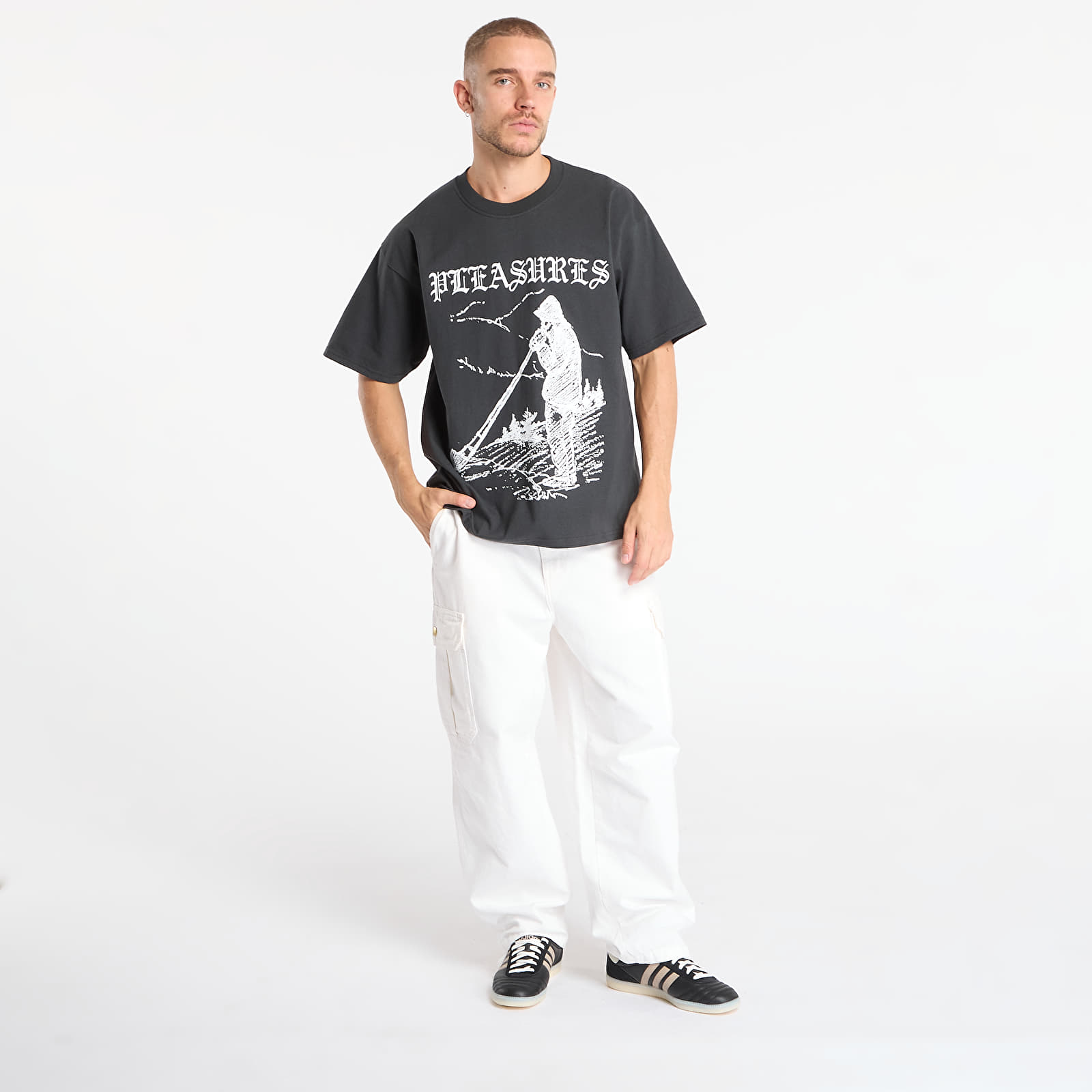 T-shirts PLEASURES Pipe T-Shirt Vintage Black