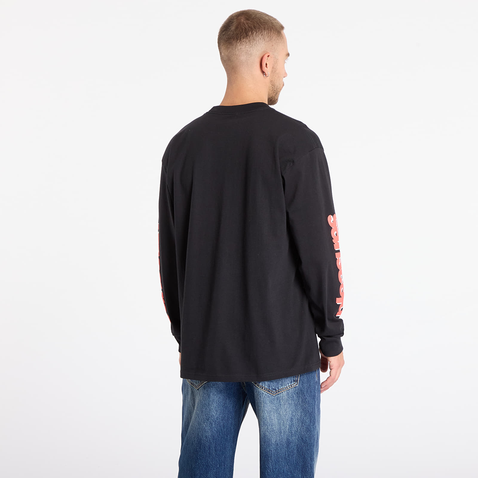 T-krekli PLEASURES Embrace Long Sleeve Pigment Black