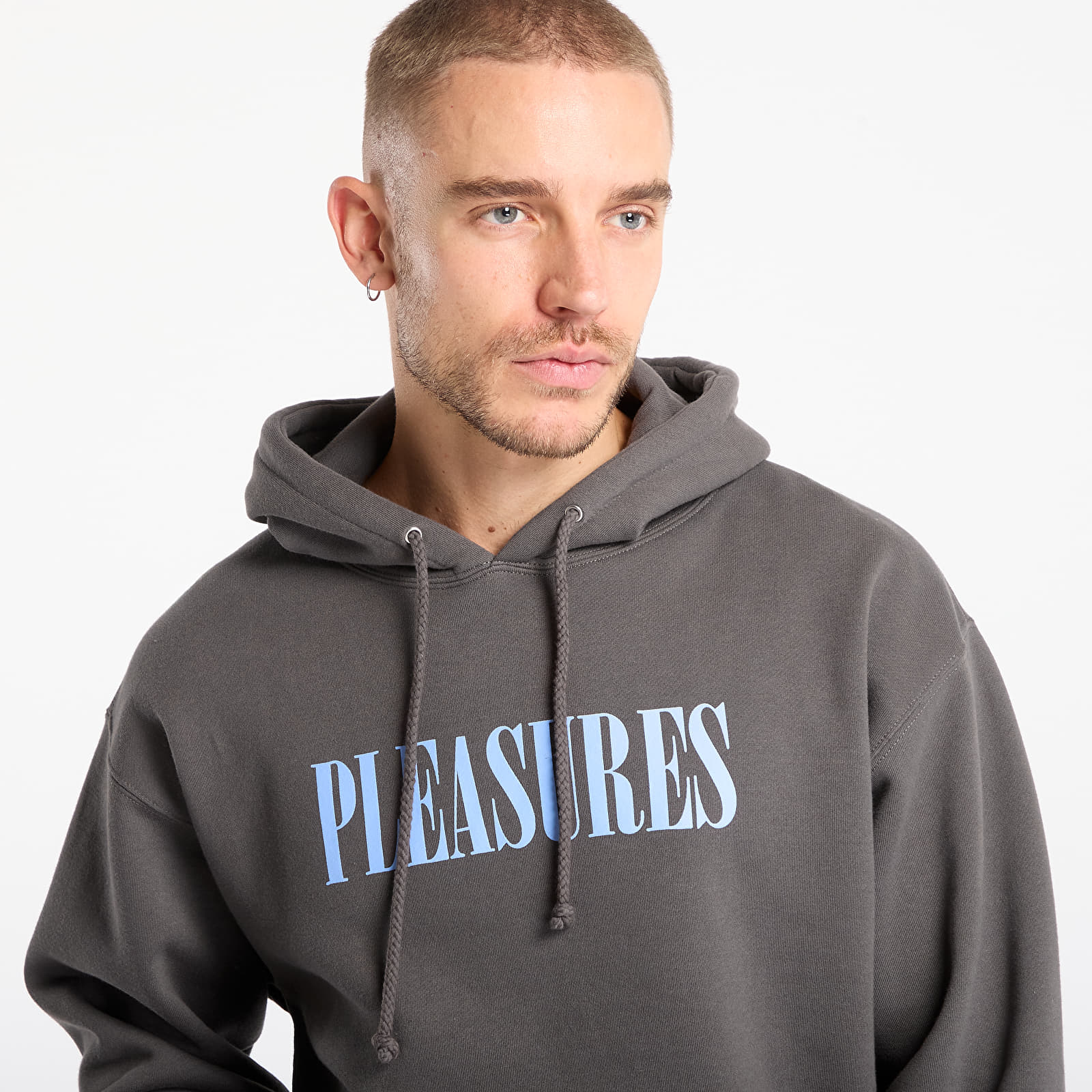 Mikinas ar kapuci un sporta krekli PLEASURES House Blend Hoodie Charcoal