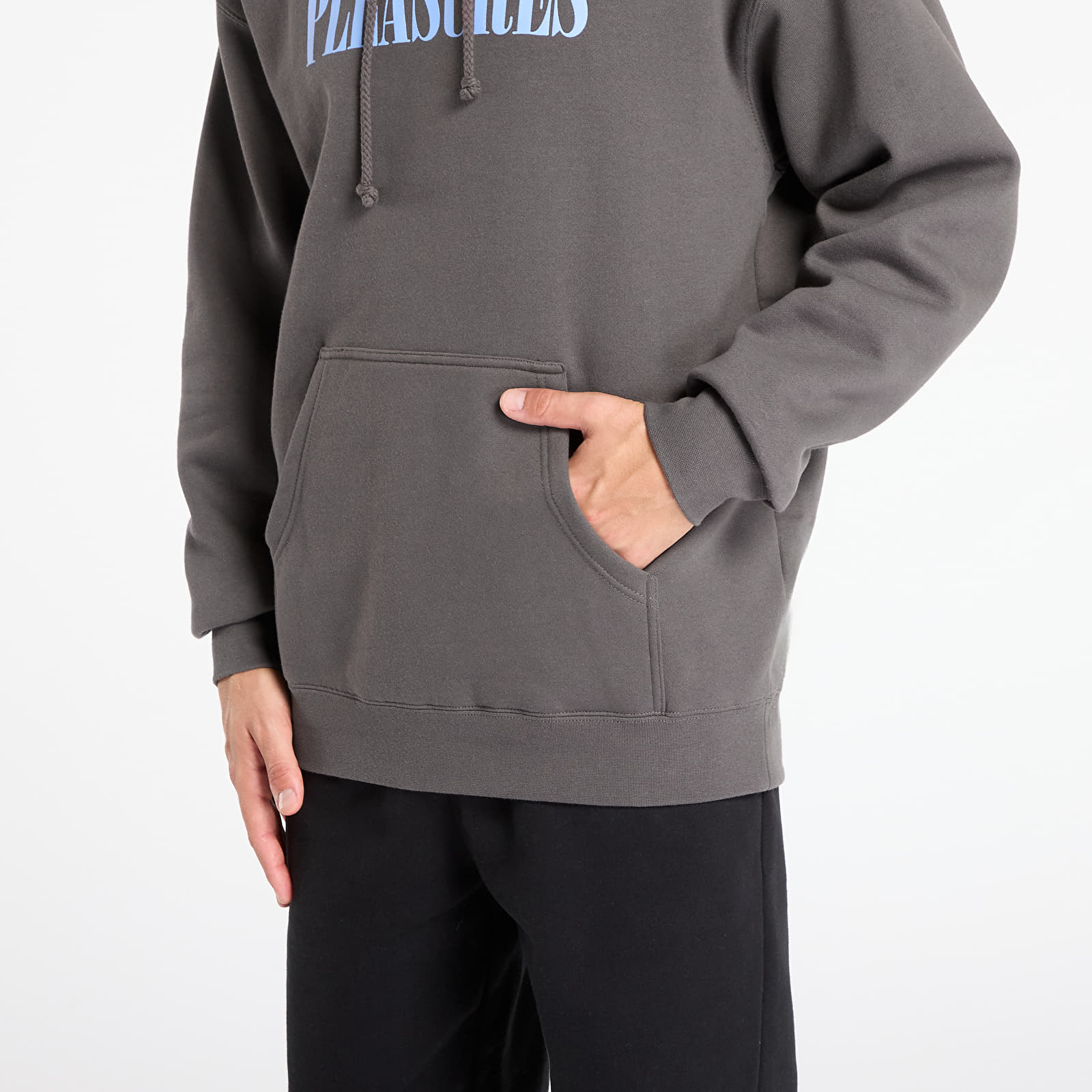 Mikinas ar kapuci un sporta krekli PLEASURES House Blend Hoodie Charcoal