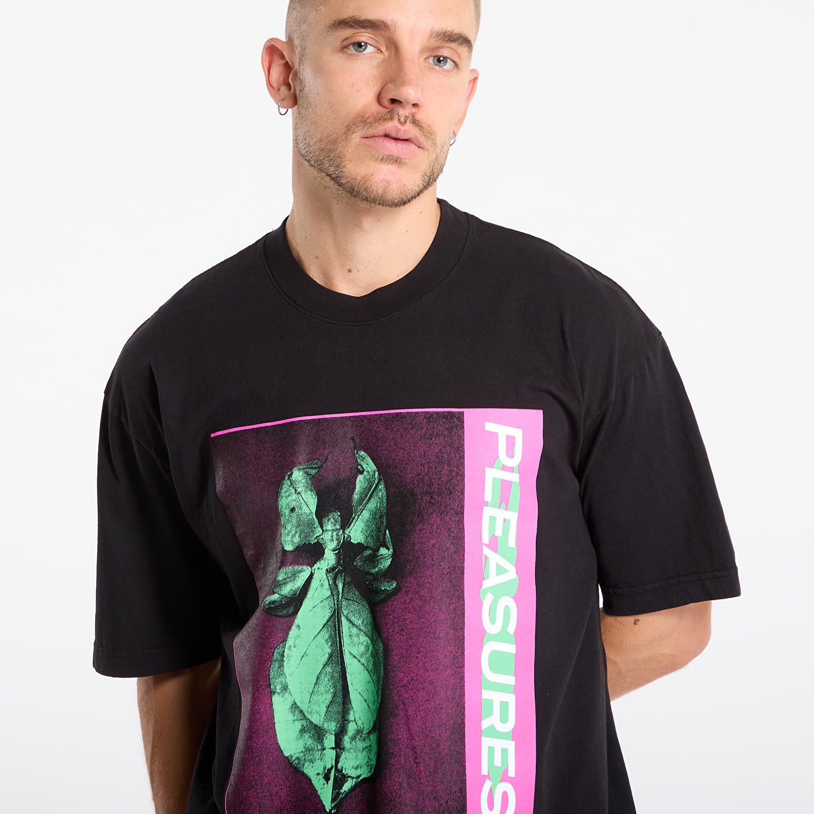 Тениски PLEASURES Leaf T-Shirt Black