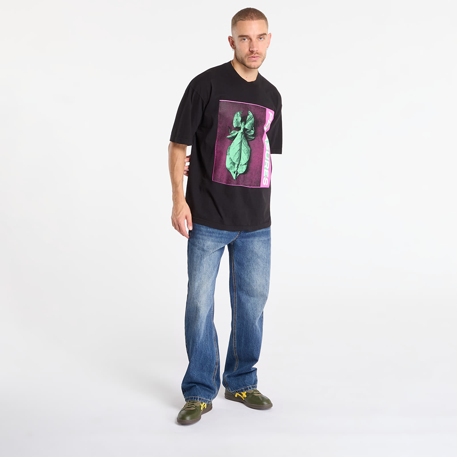 Тениски PLEASURES Leaf T-Shirt Black