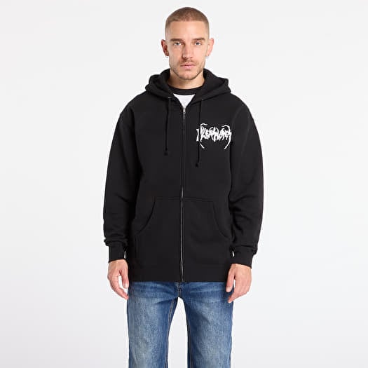 Sweatshirt PLEASURES Pond Zip Hoodie Black