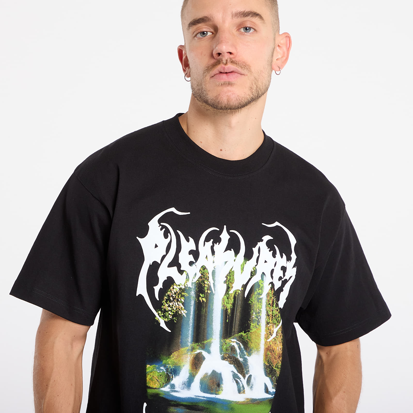 Мъжки тениски PLEASURES Pond T-Shirt Black