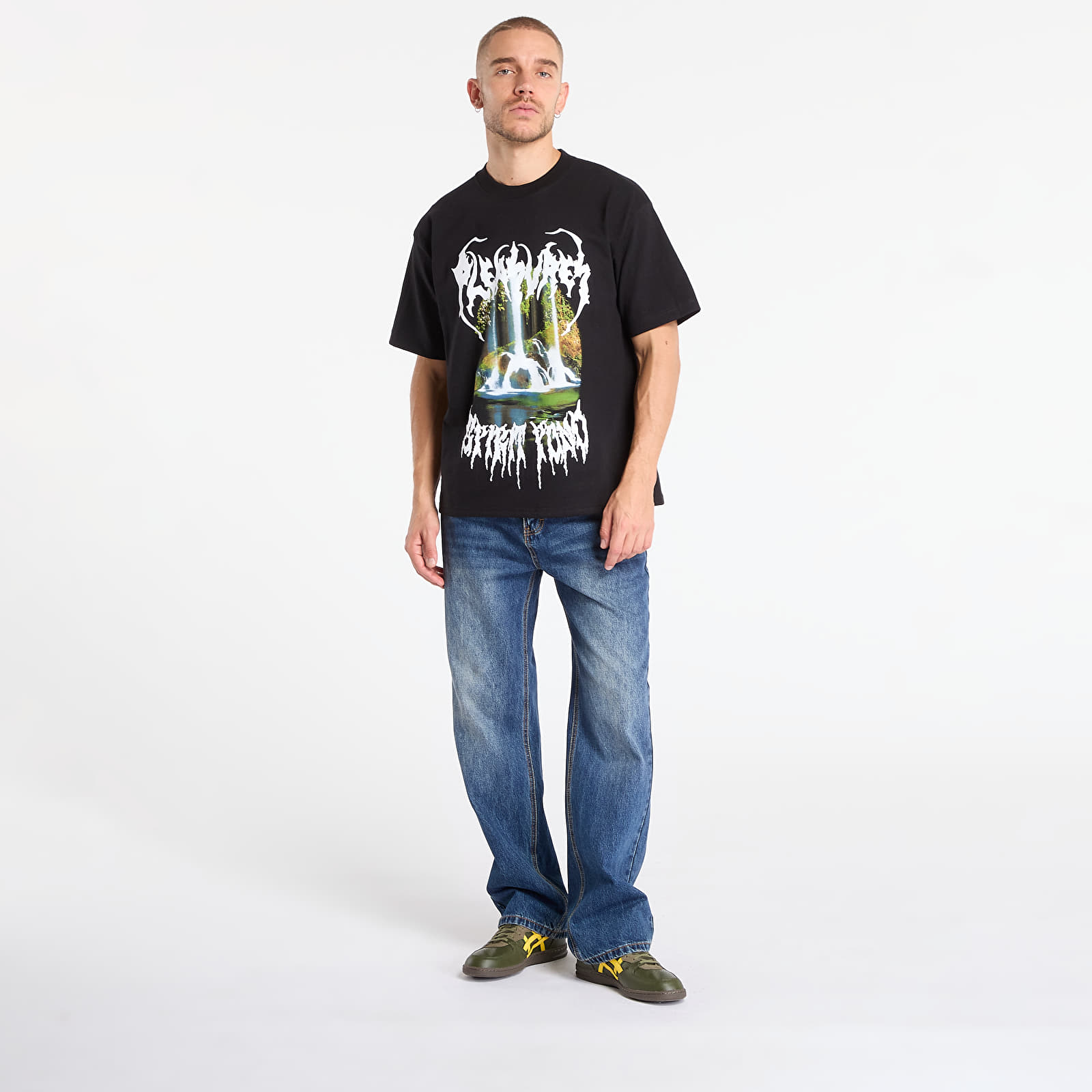Мъжки тениски PLEASURES Pond T-Shirt Black
