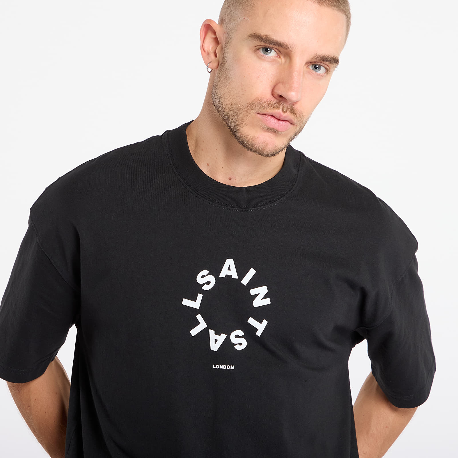 T-shirts AllSaints Tierra Ss Crew Jet Black