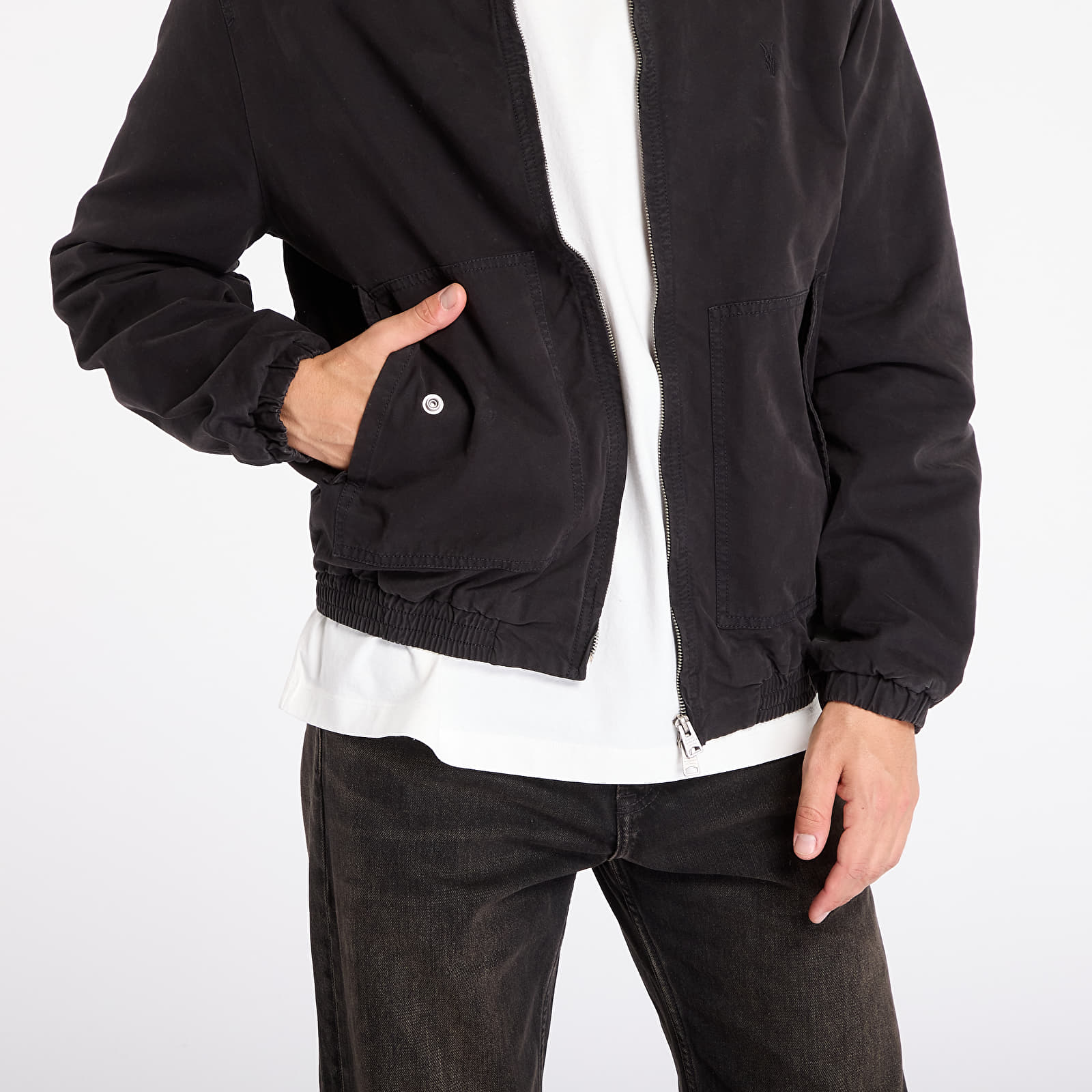 Vīriešu jakas AllSaints Holman Jacket Faded Black