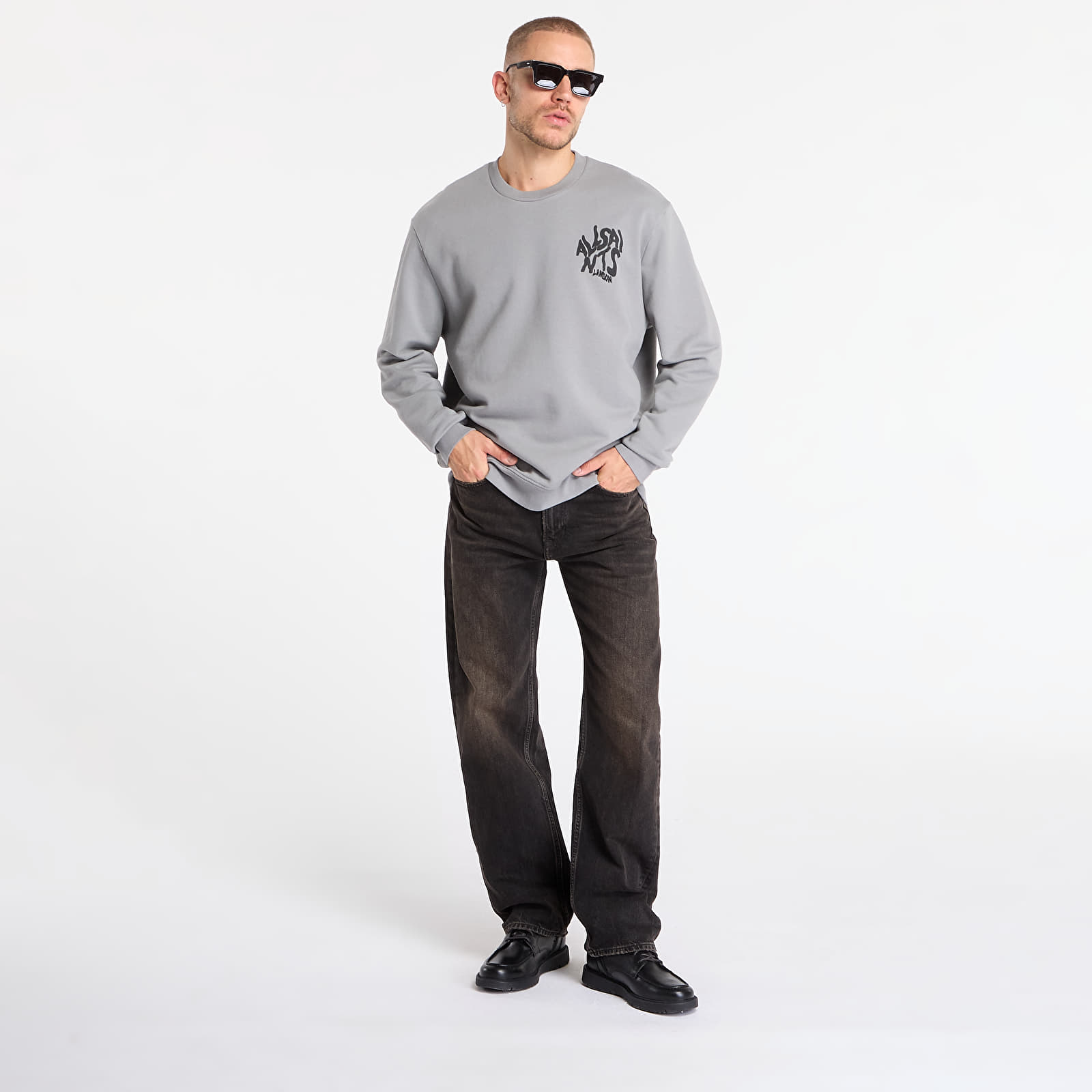 Hoodies and sweatshirts  AllSaints Orlando Crew March Grey