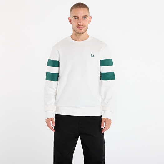 Sweatshirt FRED PERRY Peached Tipped Sleeve Sweatshirt Snow White