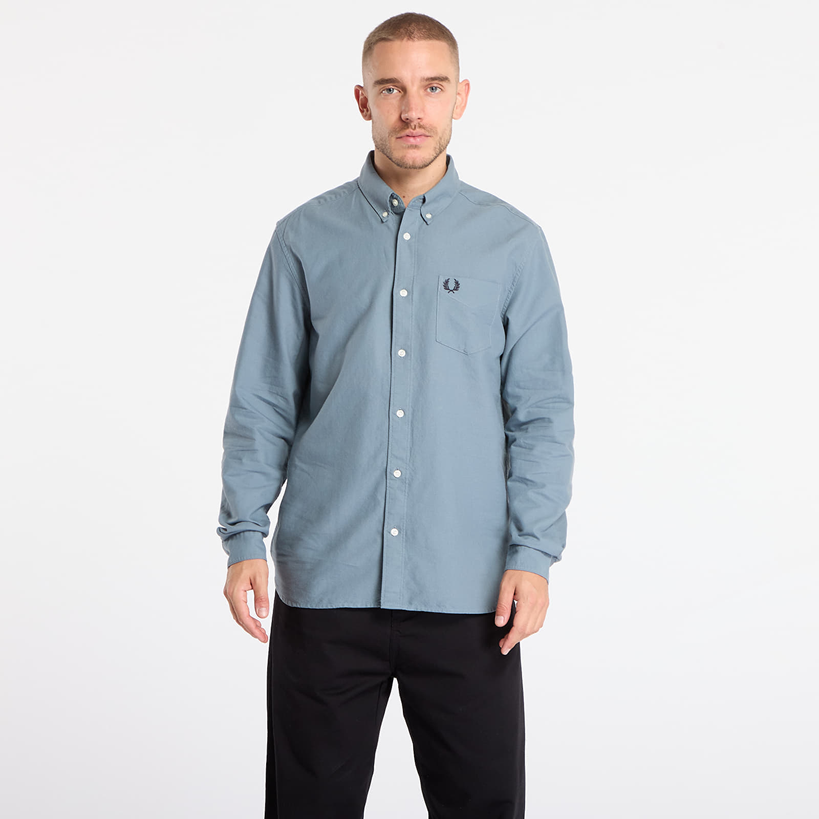 Shirt FRED PERRY Oxford Shirt Stockport Blue M