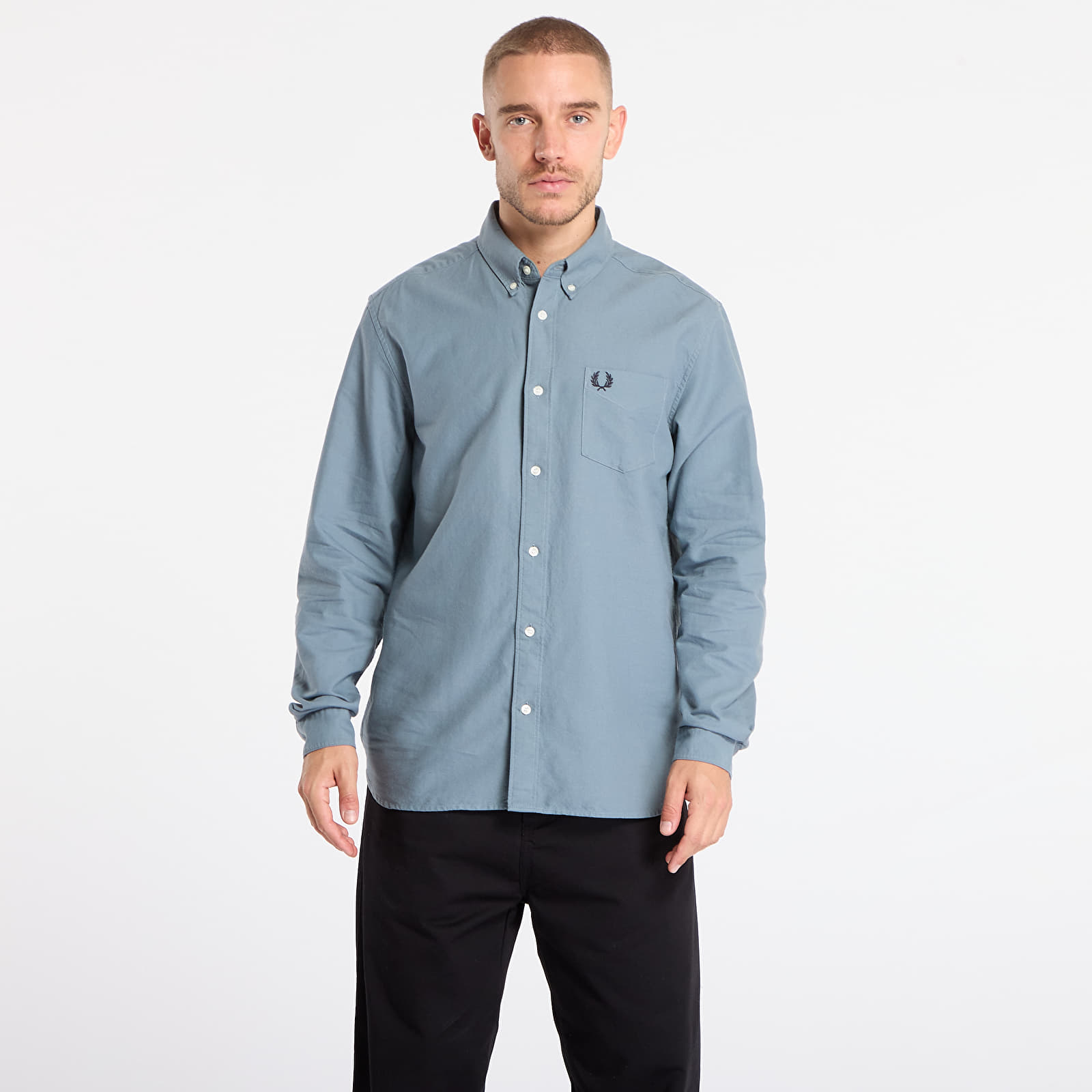 Ризи FRED PERRY Oxford Shirt Stockport Blue