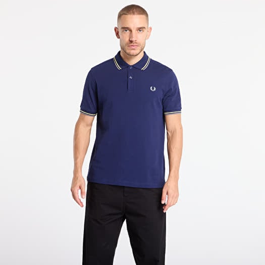 FRED PERRY Twin Tipped Fred Perry Shirt Frnvy/ Chgld/ Stbl
