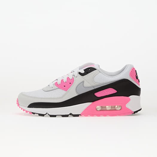 Nike Air Max 90 White/ Wolf Grey-Pink Glow-Black