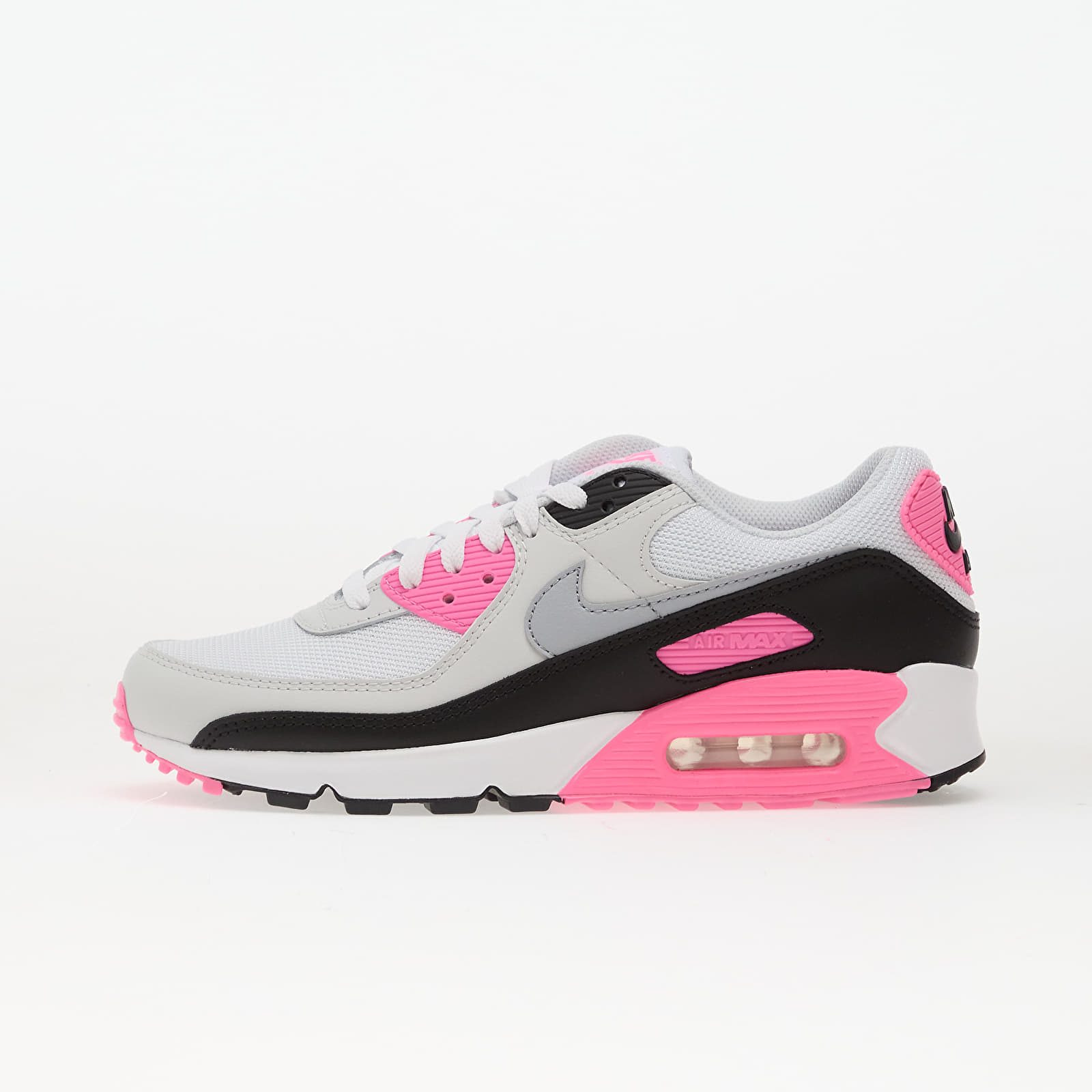 Sieviešu kedas un apavi Nike Air Max 90 White/ Wolf Grey-Pink Glow-Black