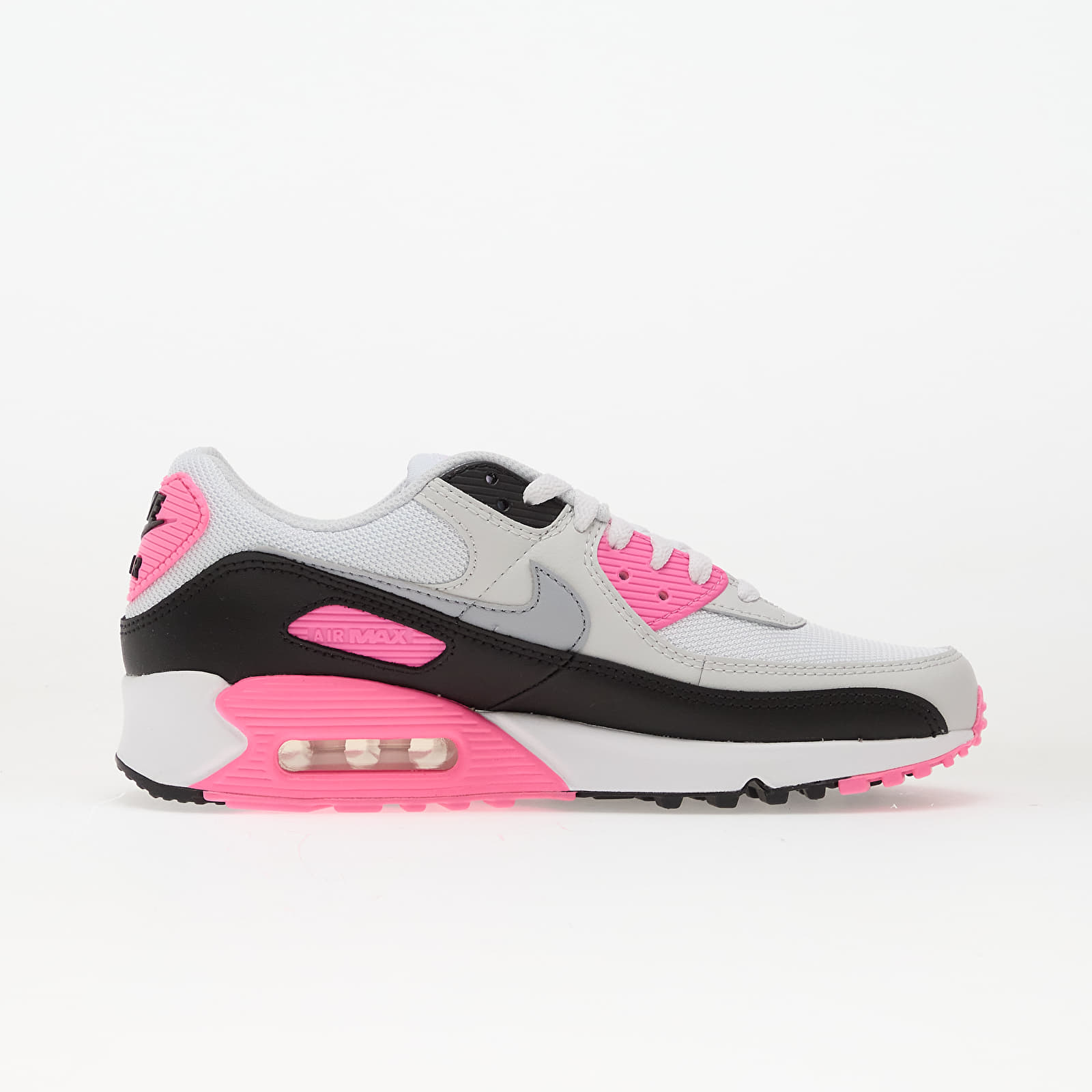 Sieviešu kedas un apavi Nike Air Max 90 White/ Wolf Grey-Pink Glow-Black