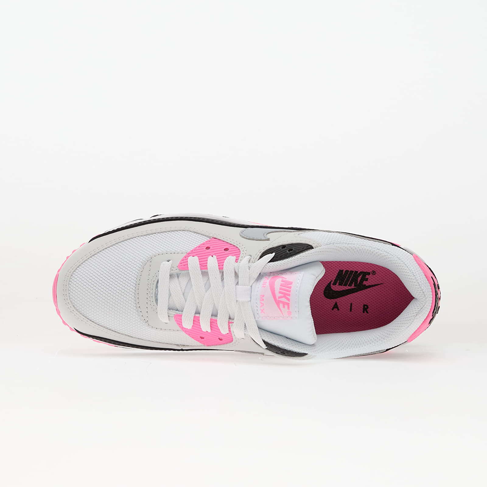 Sieviešu kedas un apavi Nike Air Max 90 White/ Wolf Grey-Pink Glow-Black