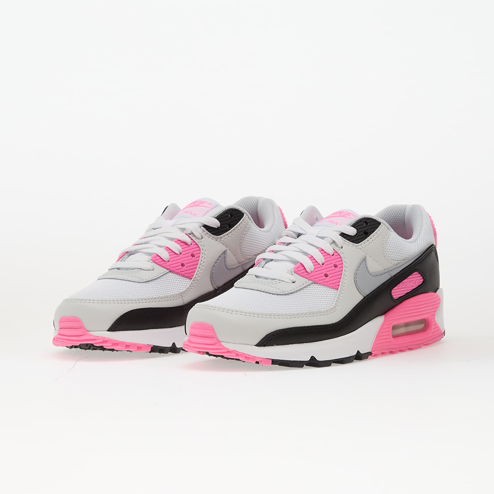 Sieviešu kedas un apavi Nike Air Max 90 White/ Wolf Grey-Pink Glow-Black