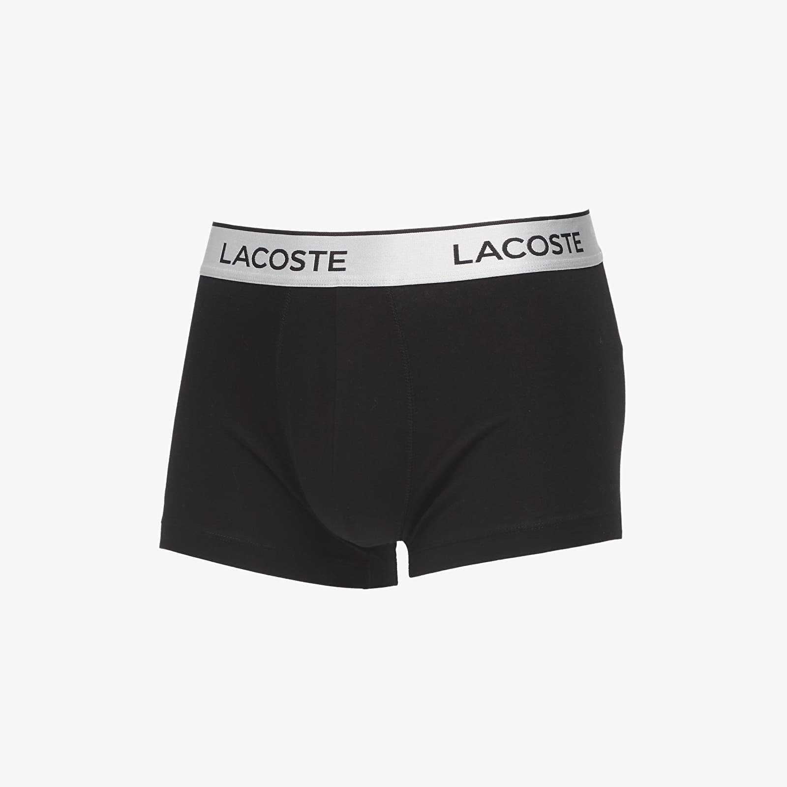 Boxershorts LACOSTE Trunks Underwear Silver Chine/ Sinople-Black